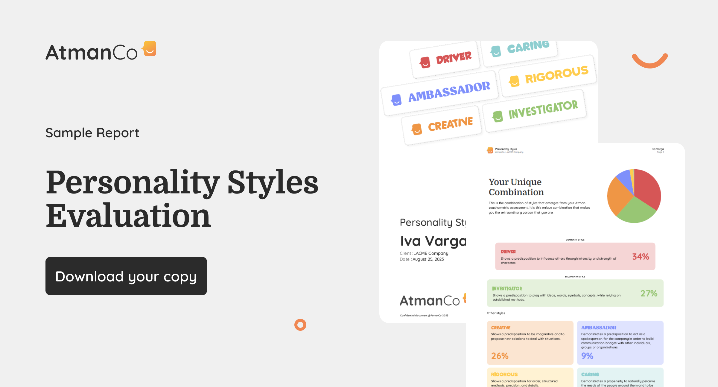 Sample personality styles report atmanco