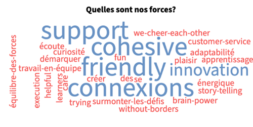 Forces et caractéristiques d'une équipe